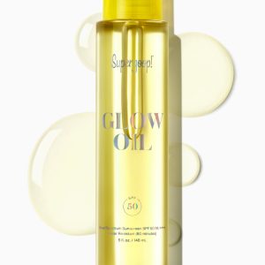 Supergoop! Glow Oil SPF 50 5oz - Shimmering Body Sunscreen Oil, Water & Sweat Resistant with Buildable Luminous Finish